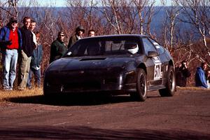 Kurt Winkelmann / Drew Ritchie Pontiac Fiero at the final yump on SS13, Brockway Mountain.