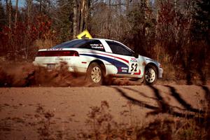 Doug Shepherd / Pete Gladysz Mitsubishi Eclipse at speed near the end of SS17, Gratiot Lake II.