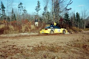 Steve Gingras / Bill Westrick Eagle Talon at speed near the end of SS17, Gratiot Lake II.