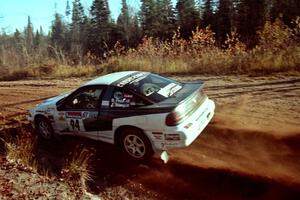 Bryan Pepp / Jerry Stang Eagle Talon at speed near the end of SS17, Gratiot Lake II.