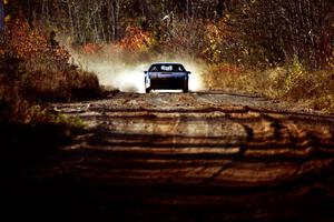 Kurt Winkelmann / Drew Ritchie Pontiac Fiero at speed near the end of SS17, Gratiot Lake II.