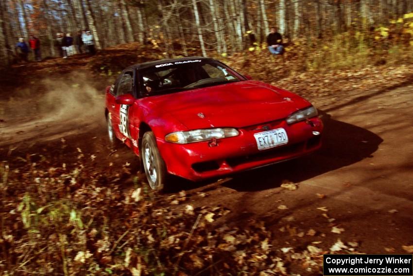 Shane Mitchell / Paul Donnelly Eagle Talon at the final corner of SS11, Gratiot Lake I.