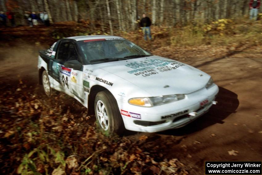 Bryan Pepp / Jerry Stang Eagle Talon at the final corner of SS11, Gratiot Lake I.