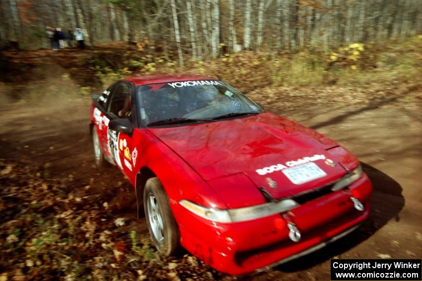 Brendan Cunningham / Paul McClean Eagle Talon at the final corner of SS11, Gratiot Lake I.