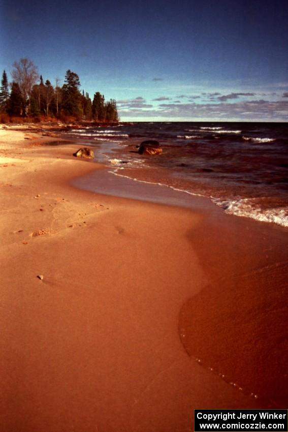 Keewenaw Peninsula beach near Betsy, MI.