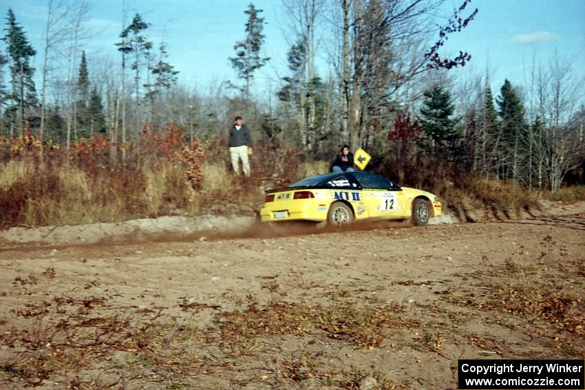 Steve Gingras / Bill Westrick Eagle Talon at speed near the end of SS17, Gratiot Lake II.