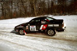 Mike Hurst / Rob Bohn Pontiac Sunbird Turbo at speed on SS4, Avery Lake.