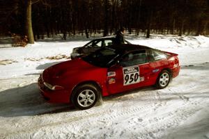 Shane Mitchell / Paul Donnelly Eagle Talon leaves the start of SS4, Avery Lake.