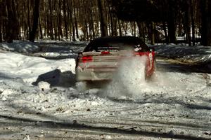 Mark Utecht / Brenda Corneliusen Mitsubishi Eclipse GSX at the hairpin on SS5, Ranch II.