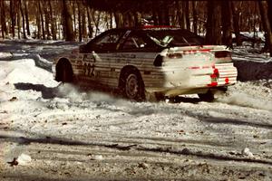 Bruce Perry / Phil Barnes Eagle Talon at the hairpin on SS5, Ranch II.