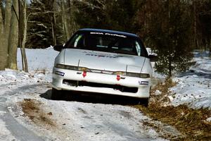 Chris Czyzio / Eric Carlson Mitsubishi Eclipse GSX sets up for the hairpin on SS5, Ranch II.