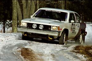 Jerry Brownell / Jim Windsor Chevy Citation sets up for the hairpin on SS5, Ranch II.