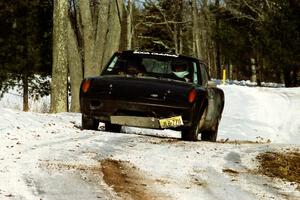 Greg Gilfeather / Don DeRose Porsche 914/4 sets up for the hairpin on SS5, Ranch II.