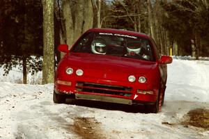 Ryan Brooks / Shanti Traskowski Acura Integra GS-R sets up for the hairpin on SS5, Ranch II.