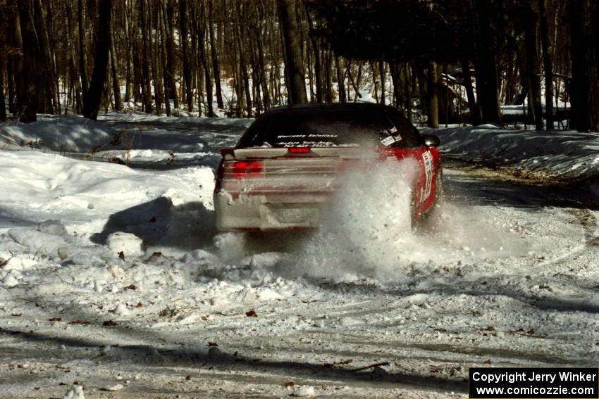 Mark Utecht / Brenda Corneliusen Mitsubishi Eclipse GSX at the hairpin on SS5, Ranch II.