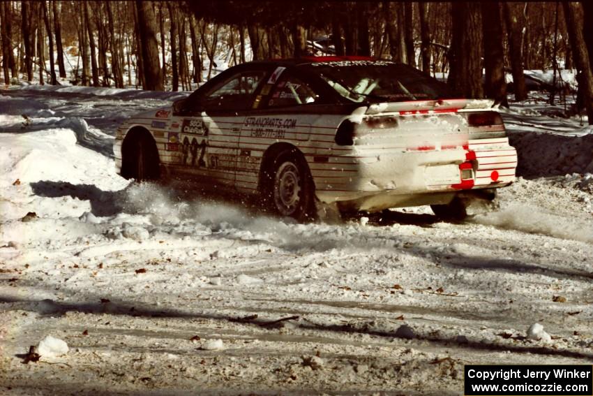 Bruce Perry / Phil Barnes Eagle Talon at the hairpin on SS5, Ranch II.