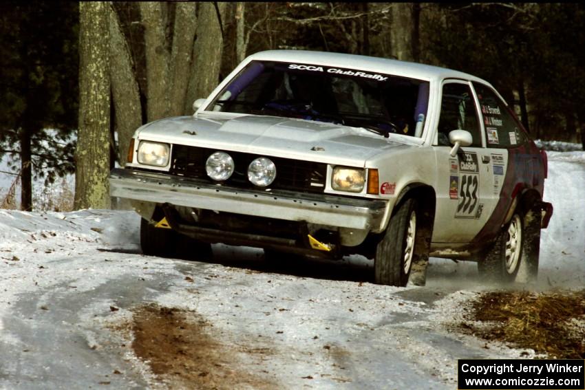 Jerry Brownell / Jim Windsor Chevy Citation sets up for the hairpin on SS5, Ranch II.