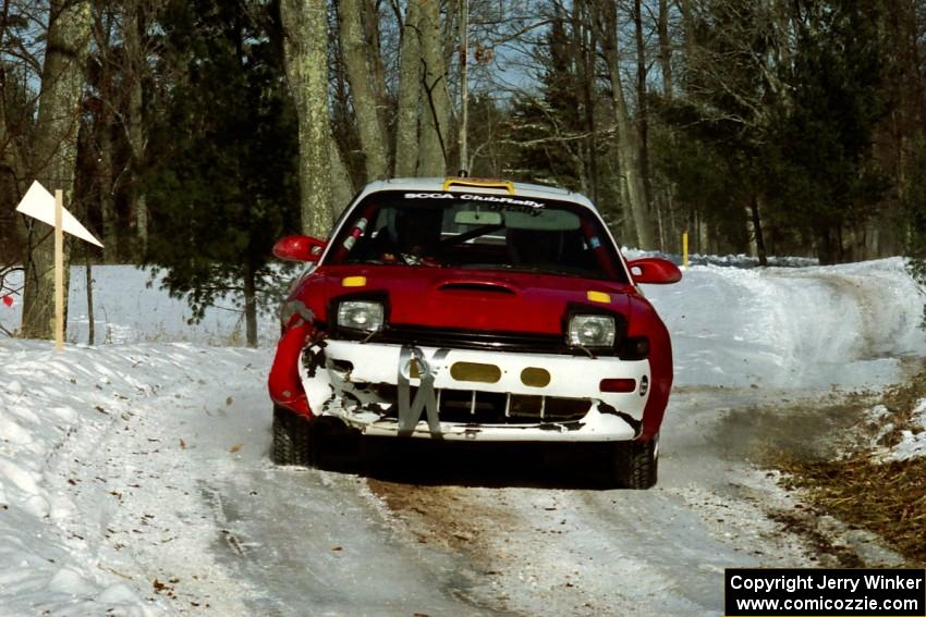 Michael Reeves / Don Reeves Toyota Celica All-Trac sets up for the hairpin on SS5, Ranch II.