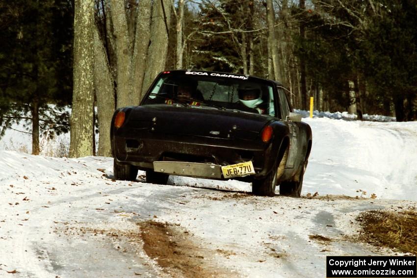 Greg Gilfeather / Don DeRose Porsche 914/4 sets up for the hairpin on SS5, Ranch II.