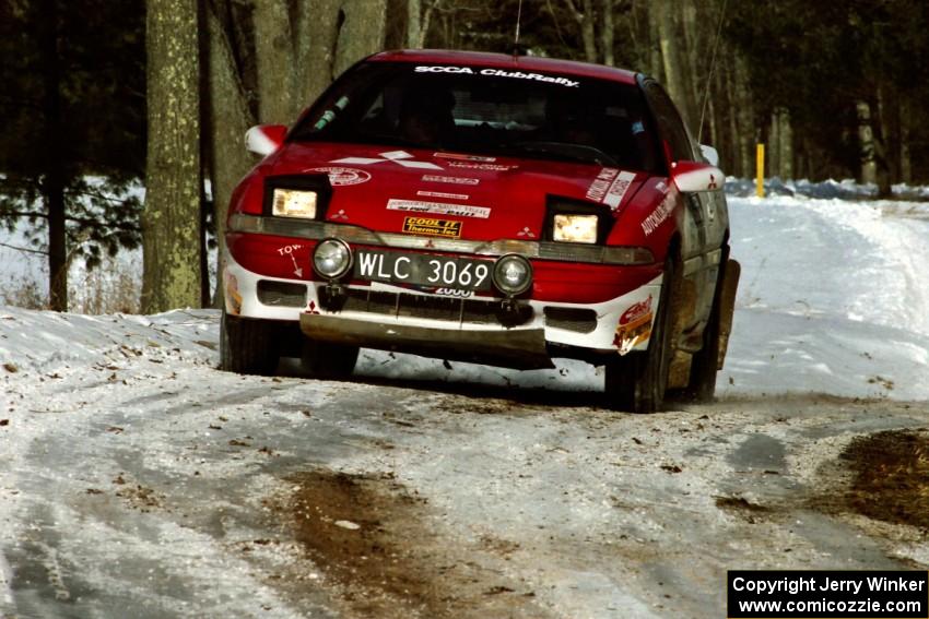 Wiktor Biegalski / Andy Malkowski Mitsubishi Eclipse sets up for the hairpin on SS5, Ranch II.