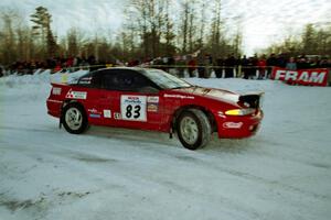 Mark Utecht / Brenda Corneliusen Mitsubishi Eclipse GSX at the spectator corner on SS11, Hungry 5.