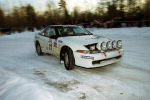 Chris Czyzio / Eric Carlson Mitsubishi Eclipse GSX at the spectator corner on SS11, Hungry 5.