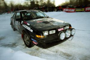 Mike Hurst / Rob Bohn Pontiac Sunbird Turbo at the spectator corner on SS11, Hungry 5.