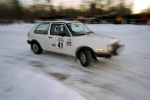 Art Burmeister / Randy Moore VW GTI at the spectator corner on SS11, Hungry 5.