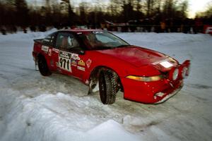 Brendan Cunningham / Paul McClean Eagle Talon at the spectator corner on SS11, Hungry 5.