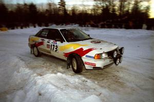 Patrick Lilly / Eoin McGeough Audi 80 Quattro at the spectator corner on SS11, Hungry 5.
