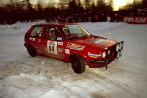 J.B. Niday / Al Kintigh VW GTI at the spectator corner on SS11, Hungry 5.