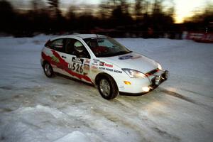 Ken Kovach / Dave Bruce Ford Focus at the spectator corner on SS11, Hungry 5.