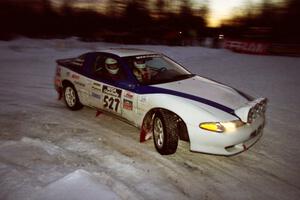 Chris Gilligan / Joe Petersen Mistubishi Eclipse GSX at the spectator corner on SS11, Hungry 5.