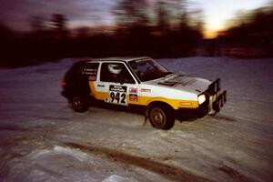 William Tremmel / Peter Coleman VW GTI at the spectator corner on SS11, Hungry 5.