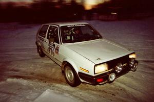 Russ Rosendale / Robin Winter VW Golf at the spectator corner on SS11, Hungry 5.