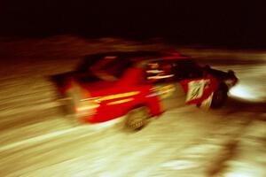 Sylvester Stepniewski / Adam Pelc Audi 4000 Quattro at the spectator corner on SS13, Meaford/DeCheau Lake.