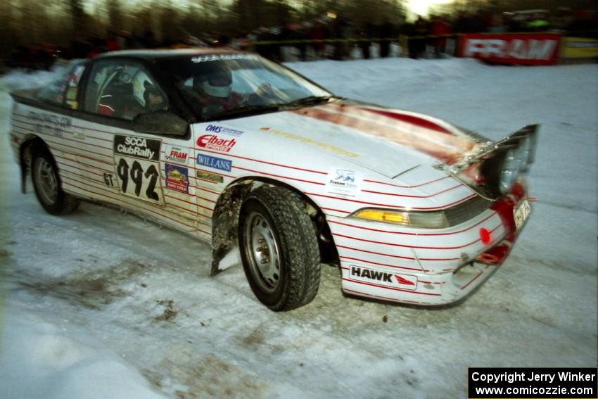 Bruce Perry / Phil Barnes Eagle Talon at the spectator corner on SS11, Hungry 5.