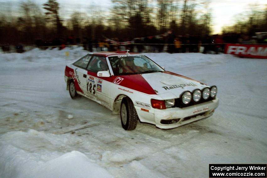 Jon Bogert / Daphne Bogert Toyota Celica All-Trac at the spectator corner on SS11, Hungry 5.