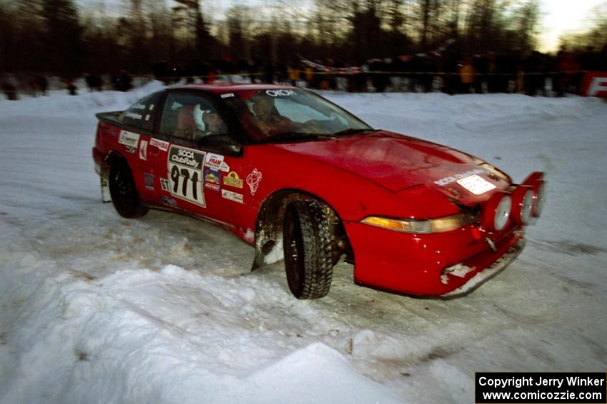 Brendan Cunningham / Paul McClean Eagle Talon at the spectator corner on SS11, Hungry 5.