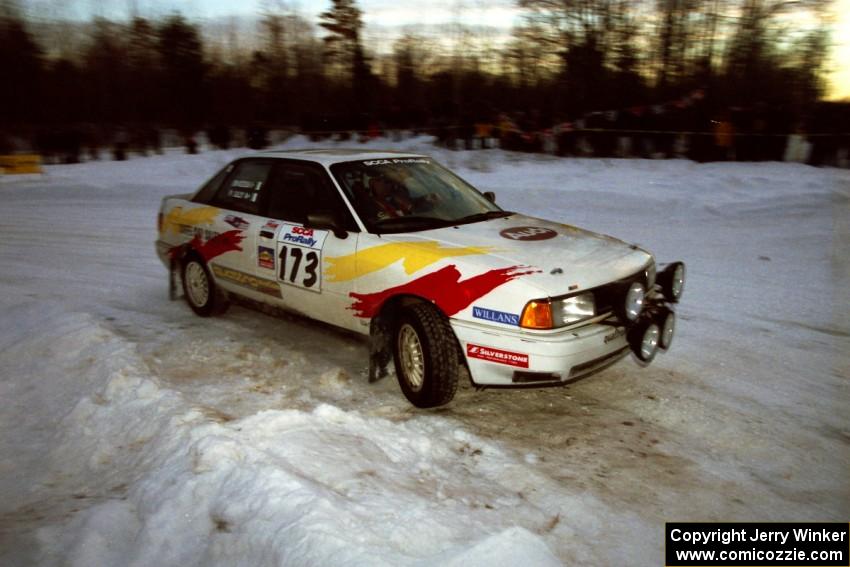 Patrick Lilly / Eoin McGeough Audi 80 Quattro at the spectator corner on SS11, Hungry 5.
