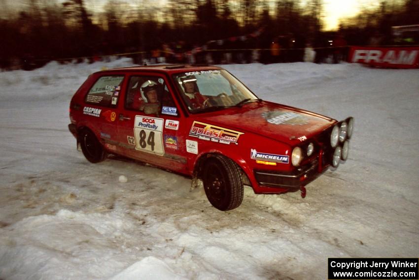 J.B. Niday / Al Kintigh VW GTI at the spectator corner on SS11, Hungry 5.