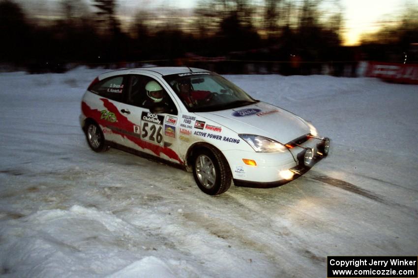 Ken Kovach / Dave Bruce Ford Focus at the spectator corner on SS11, Hungry 5.