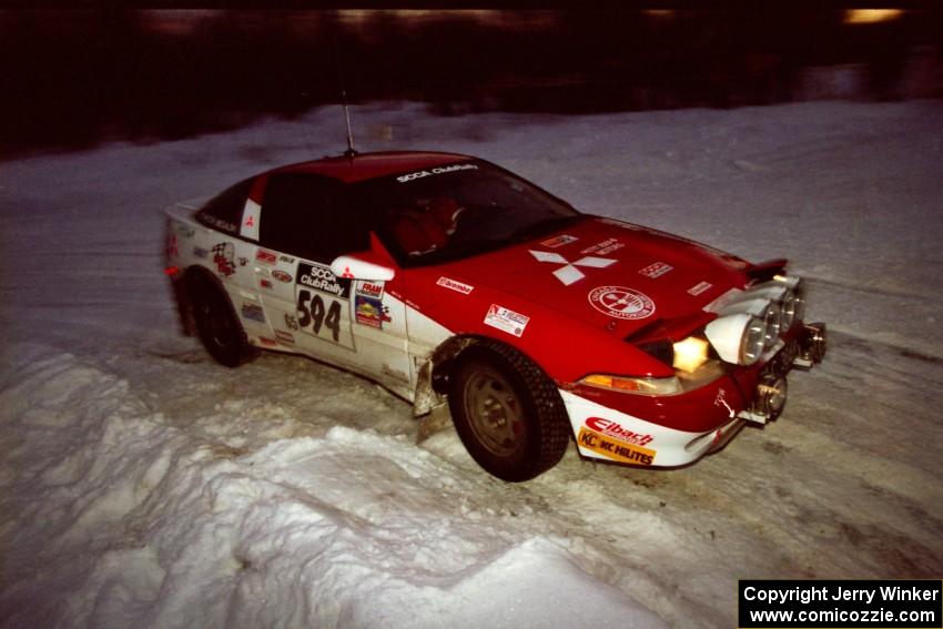 Wiktor Biegalski / Andy Malkowski Mitsubishi Eclipse at the spectator corner on SS11, Hungry 5.