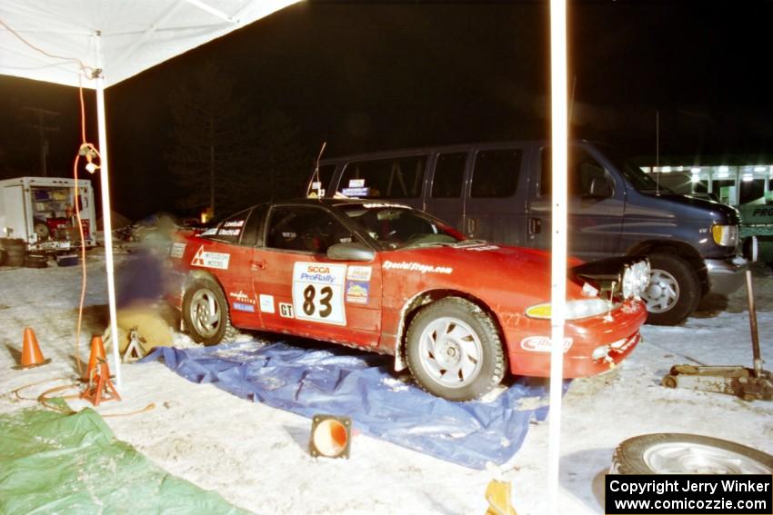 Mark Utecht / Brenda Corneliusen Mitsubishi Eclipse GSX at the final service in Atlanta.