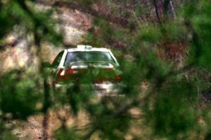 Henry Krolikowski / Cindy Krolikowski Subaru WRX STi at speed on SS11, Clear Creek I.