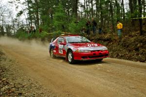 Wojciech Hajduczyk / Chuck Cox Plymouth Lazer at speed on SS11, Clear Creek I.