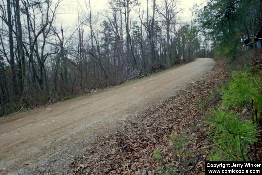 A good view of the fast sweeping roads in southeastern Tennessee.