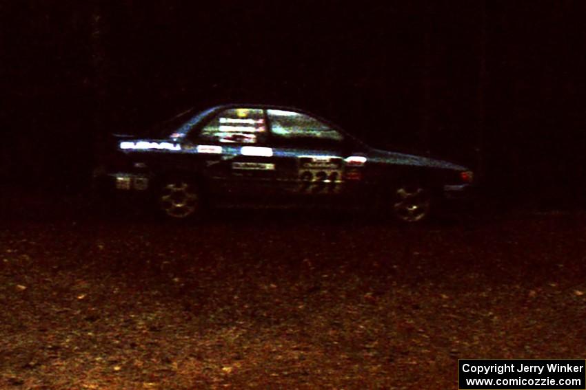 Don Kennedy / Matt Kennedy Subaru Impreza at the spectator corner on SS14, White Oak Flats II.