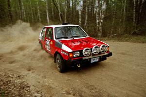 Jason Lajon / James Bialas on Indian Creek Rd., SS1, in their VW GTI.