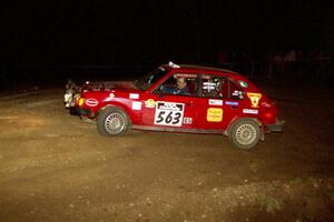 Gary Starr / Bill Tifft limp uphill at the crossroads hairpin after DNF'ing in their Dodge Omni GLH Turbo.